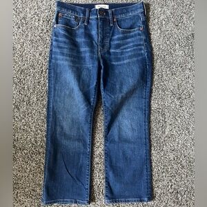 Madewell Petite Cali Demi Boot Jeans in Lockwood Wash